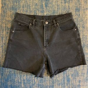 Vintage black cutoff high waist Riders shorts